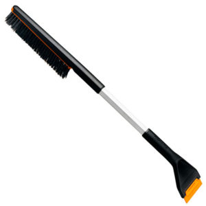 Автомобільний скребок для льоду зі щіткою довгий Fiskars Plus (1078494)