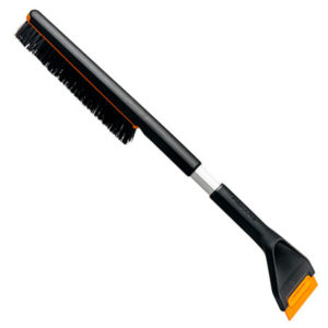 Автомобільний скребок для льоду зі щіткою короткий Fiskars Plus (1078495)