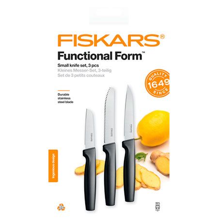 Набор ножей для чистки продуктов Fiskars Functional Form Small Knife Set (1057561)